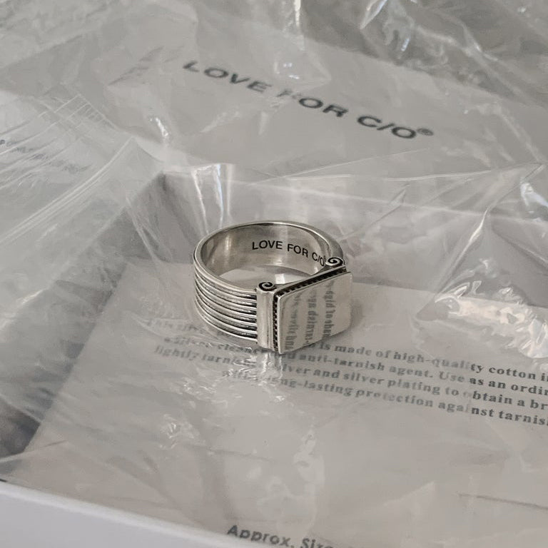 925 ZEUS COLUMN RING – LOVE FOR C/O®